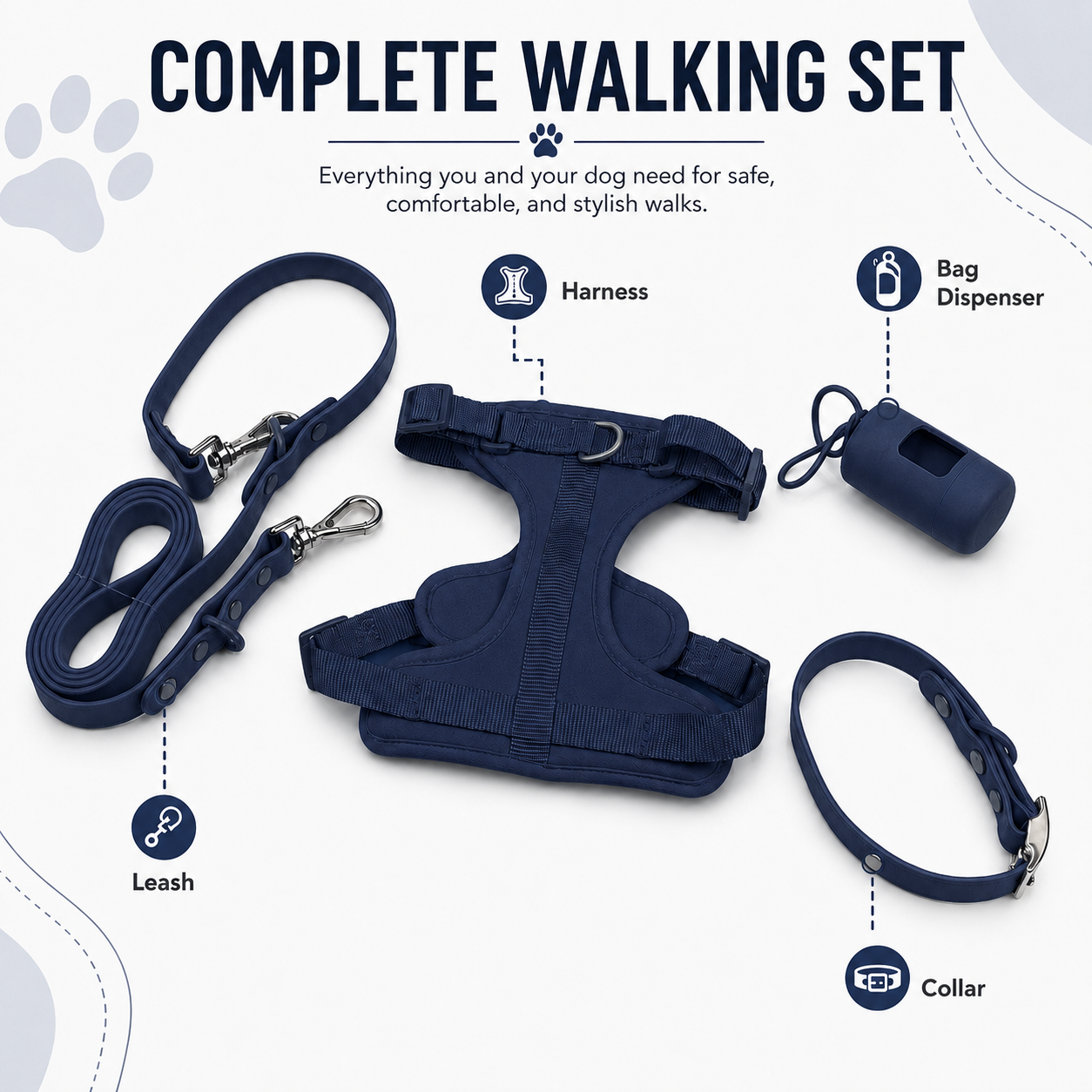 Body Collar and Leash Set